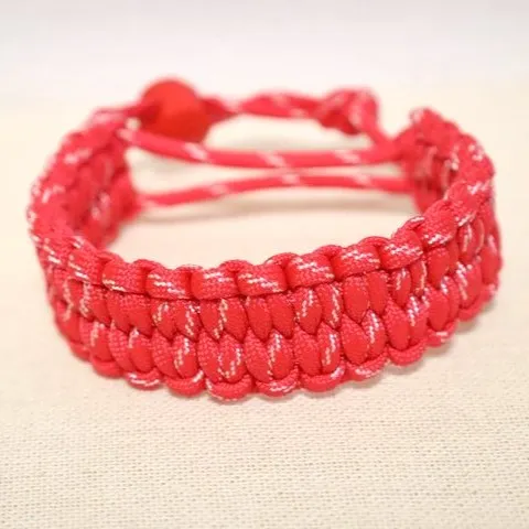 Vermelho Claro Rajado Branco
